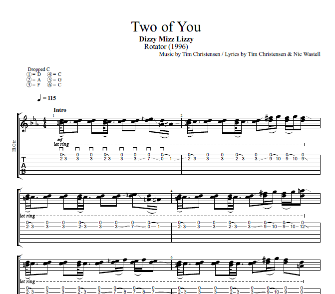 DIZZY MIZZ LIZZY ROTATOR バンドスコア Rotator